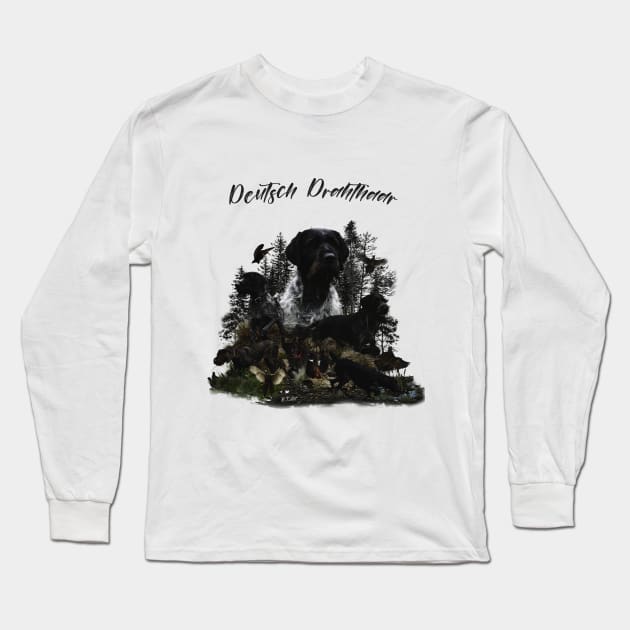 German Wirehaired Pointers Long Sleeve T-Shirt by German Wirehaired Pointer 